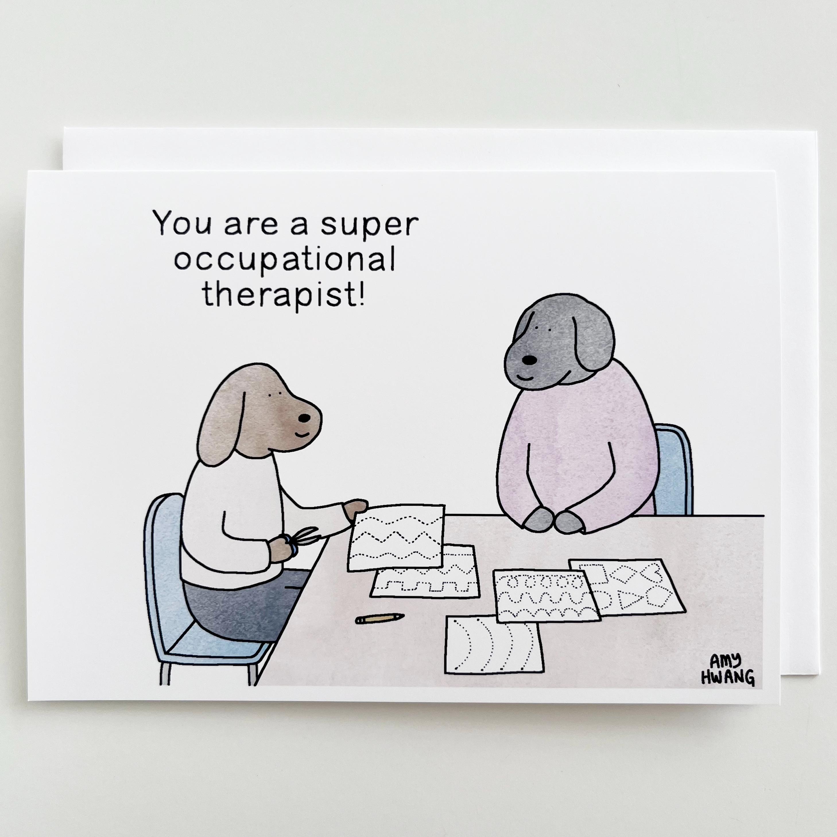Occupational Therapist Dog Card - 5x7