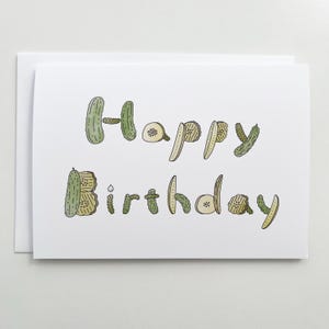 Tarjeta de cumpleaños de Pickles - 5x7 imagen 1