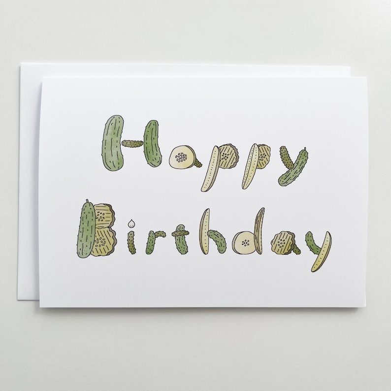 Tarjeta de cumpleaños de Pickles - 5x7 imagen 1
