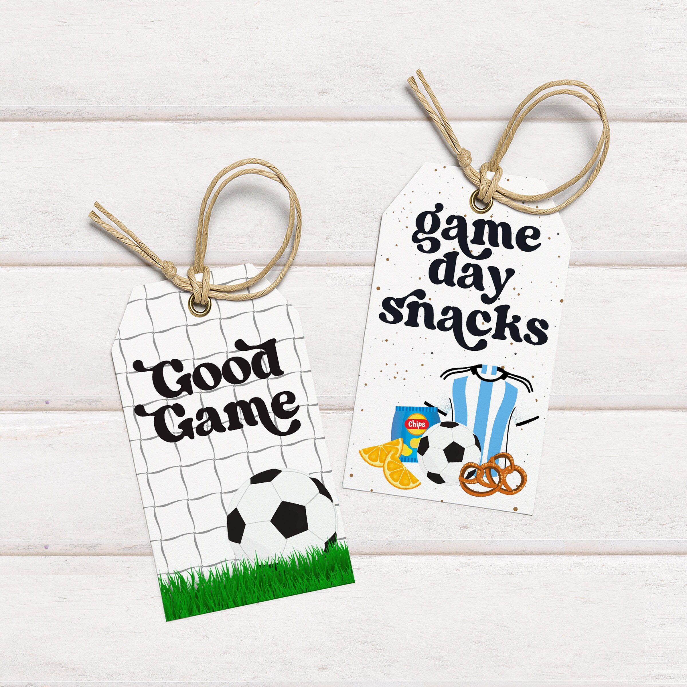 Soccer Snack Bag Tags: Printable Team Treat Labels (PDF & JPG Download ...