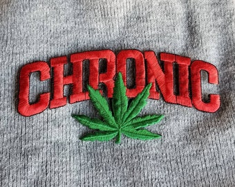 DANK Patch Dank Cronic marijanna Iron//Sew on Patch Badge