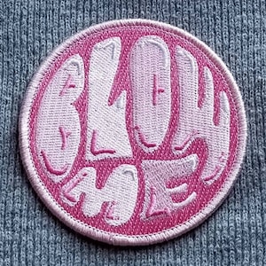 Vintage Blow Me Embroidered Iron on Patch 3&quot; NOS