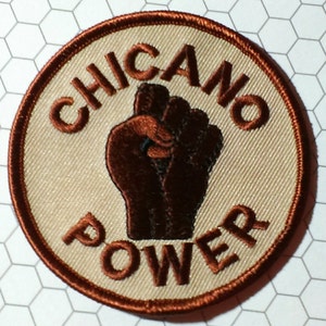 Vintage 1970's  "Chicano Power" Embroidered Patch