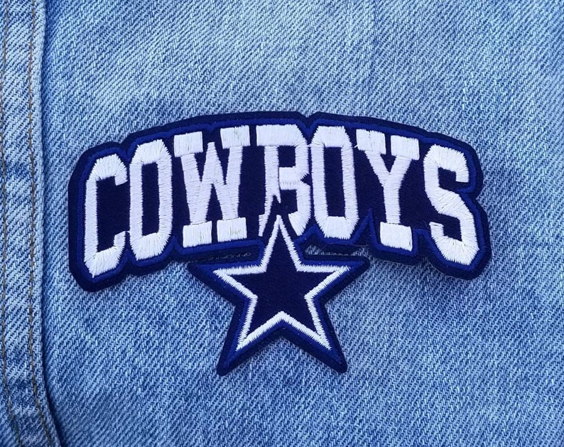 Dallas Cowboys Embroidered Patch 3 1/2 X 2 Etsy