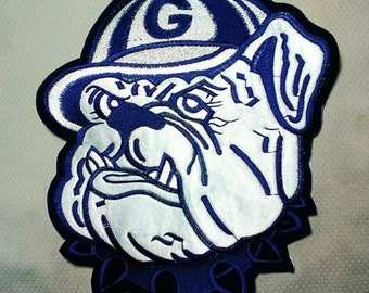 Vintage Georgetown Hoyas Embroidered Patch, 90s Basketball