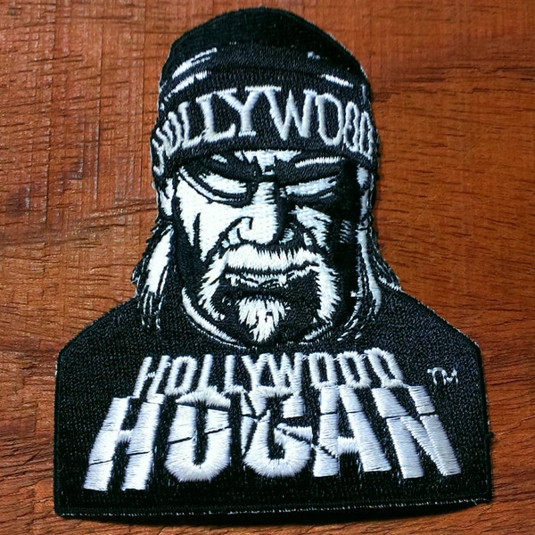 Vintage  Hollywood Hulk Hogan Embroidered Patch WWF WWE Wrestling Patch