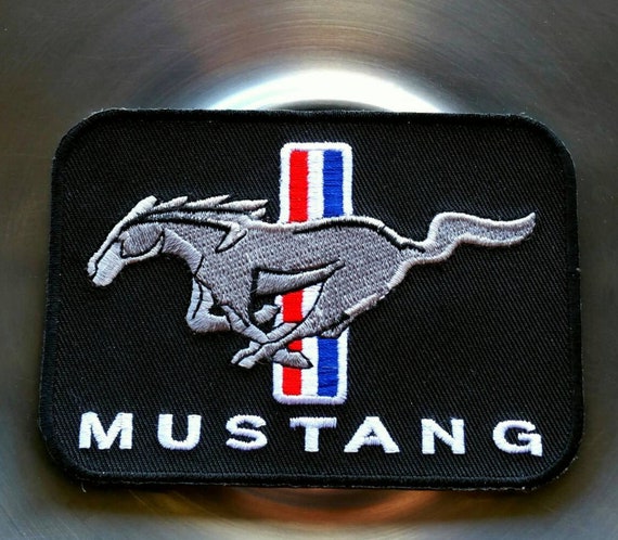 Vintage Black Ford Mustang Embroidered Racing Patch 4 X 3 - Etsy