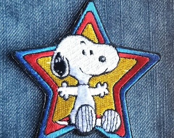 Classic Snoopy I'm A StarEmbroidered Iron-On Patch 3"