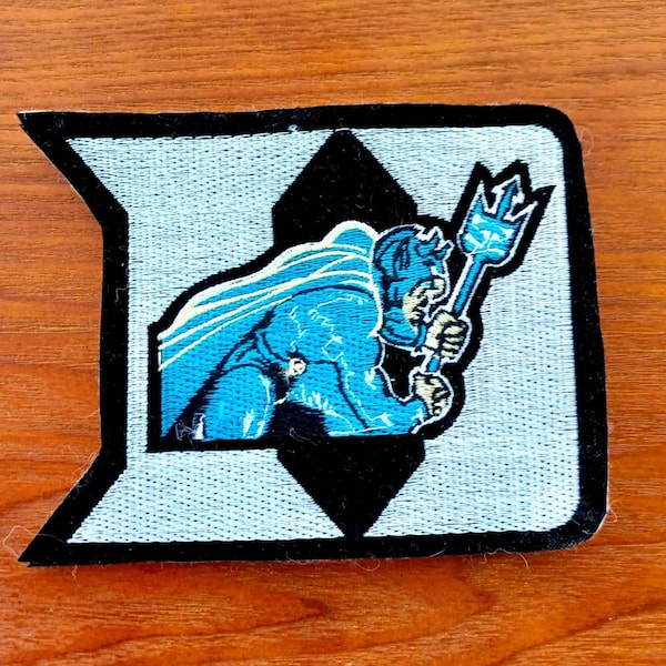 Duke University Blue Devils Vintage 90s Embroidered Sew On Patch 5" X 4" Rare!!