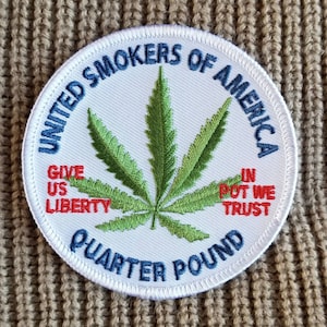 Vintage United Smokers Of America Embroidered Iron On Patch 3"