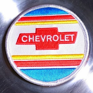 Vintage 1970&#39;s Chevrolet Embroidered Racing Patch 3&quot;