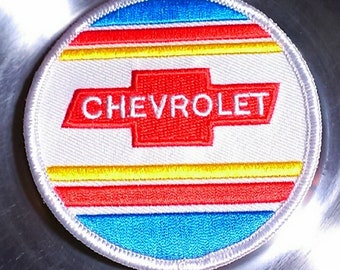 Vintage 1970's Chevrolet Embroidered Racing Patch 3"