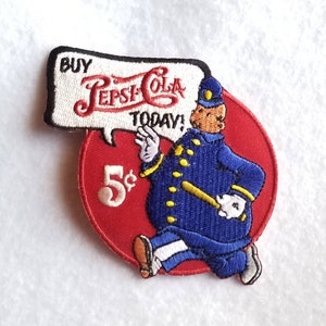 Vintage Buy Pepsi Today Embroidered Patch 4"x3 1/2"