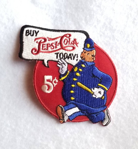 Vintage Buy Pepsi Today Embroidered Patch 4"x3 1/2"
