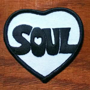 Vintage Iron On 1970's Embroidered Soul Patch "no pun intended"