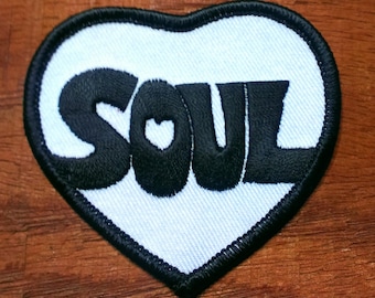 Vintage Iron On 1970's Embroidered Soul Patch "no pun intended"