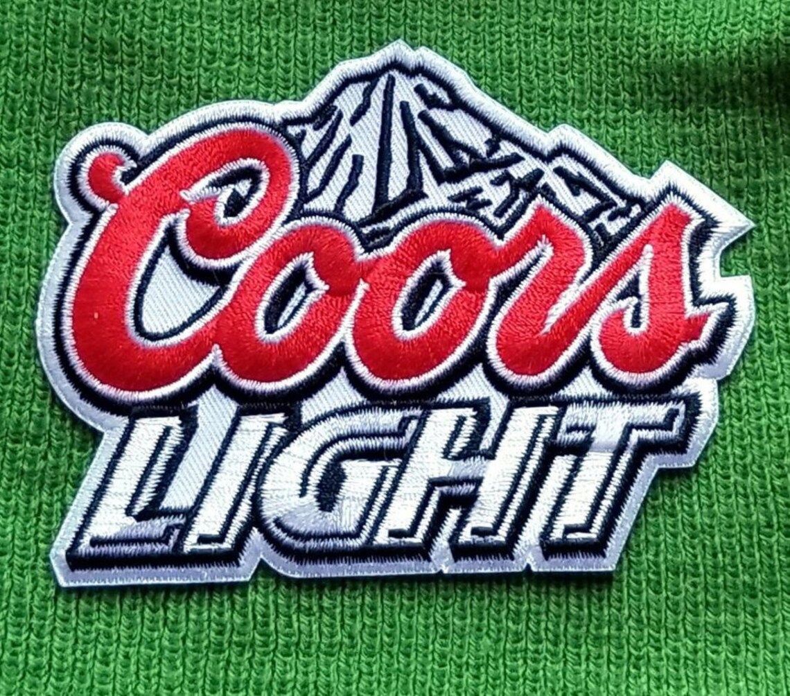 Classic Coors Light Beer Iron On Embroidered Patch 4 X Etsy