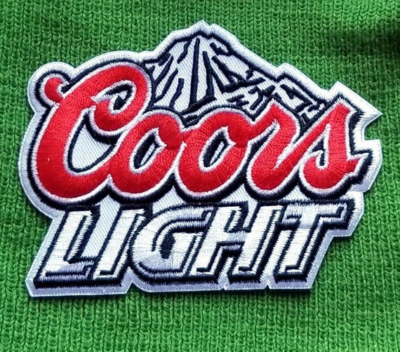 NEW 1 3/8 X 4 3/4 INCH COORS LIGHT IRON ON PATCH FREE SHIPPING P1 