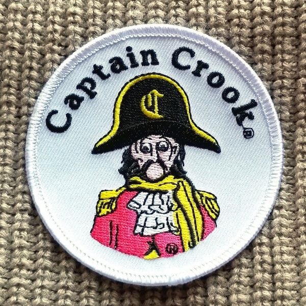 Vintage Captain Crook, McDonalds  Embroidered Iron On Patch 3"