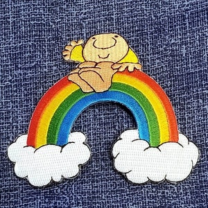 Vintage Ziggy Cartoon Comic Embroidered Patch Iron On 4&quot; X 3&quot;