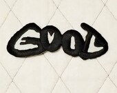 Cool Optical Illusion, Good Evil Embroidered Iron On Patch 4 1 4 quot X 1 1 4 quot
