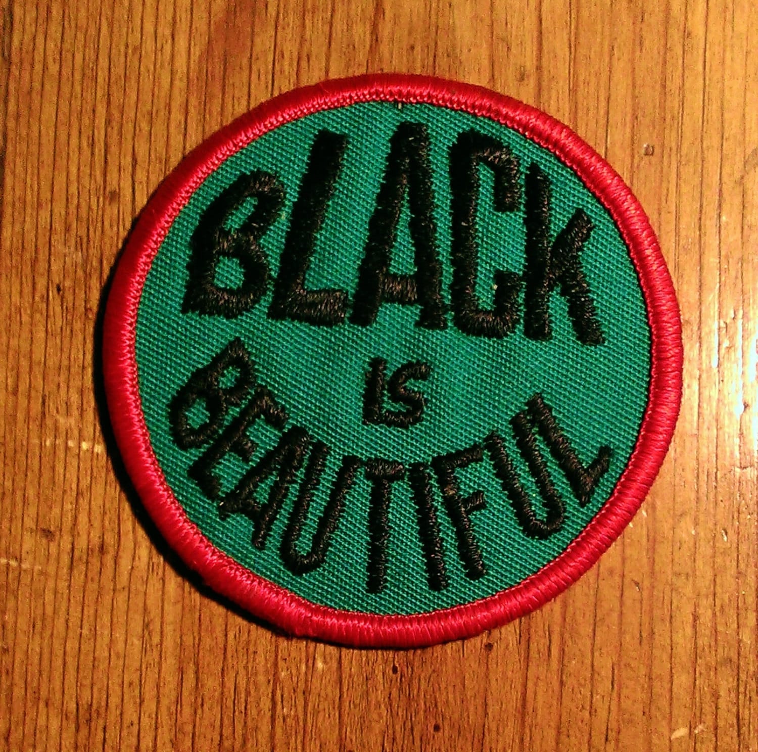 Vintage 1970's  ''Black Is Beautiful'' Embroidere…