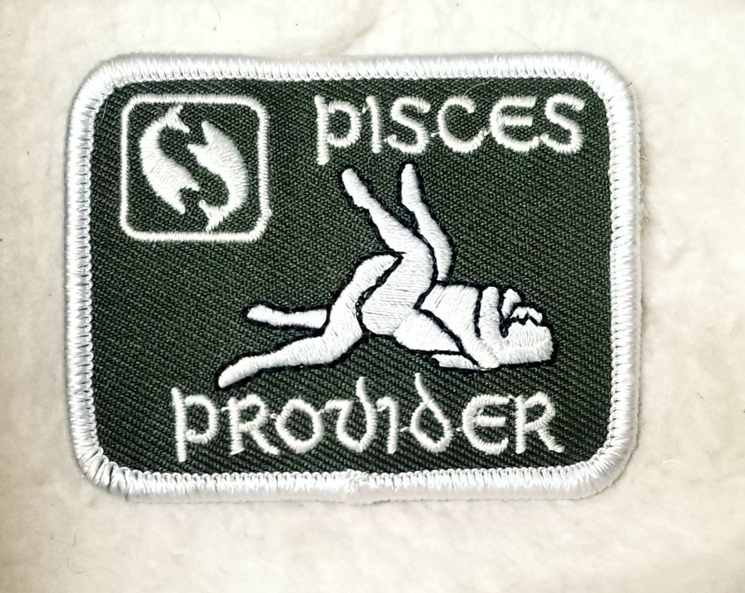 Vintage Pisces Astrology Sign Sex Position Embroidered Iron