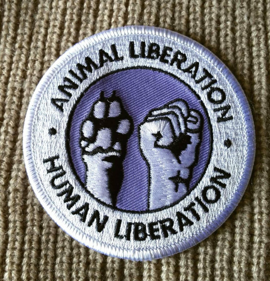 Animal Liberation Human.liberation Embroidered Iron-on Patch 3