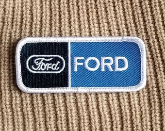 Vintage Ford Employee Patch Embroidered Iron On 3 .5" X 1 .5"