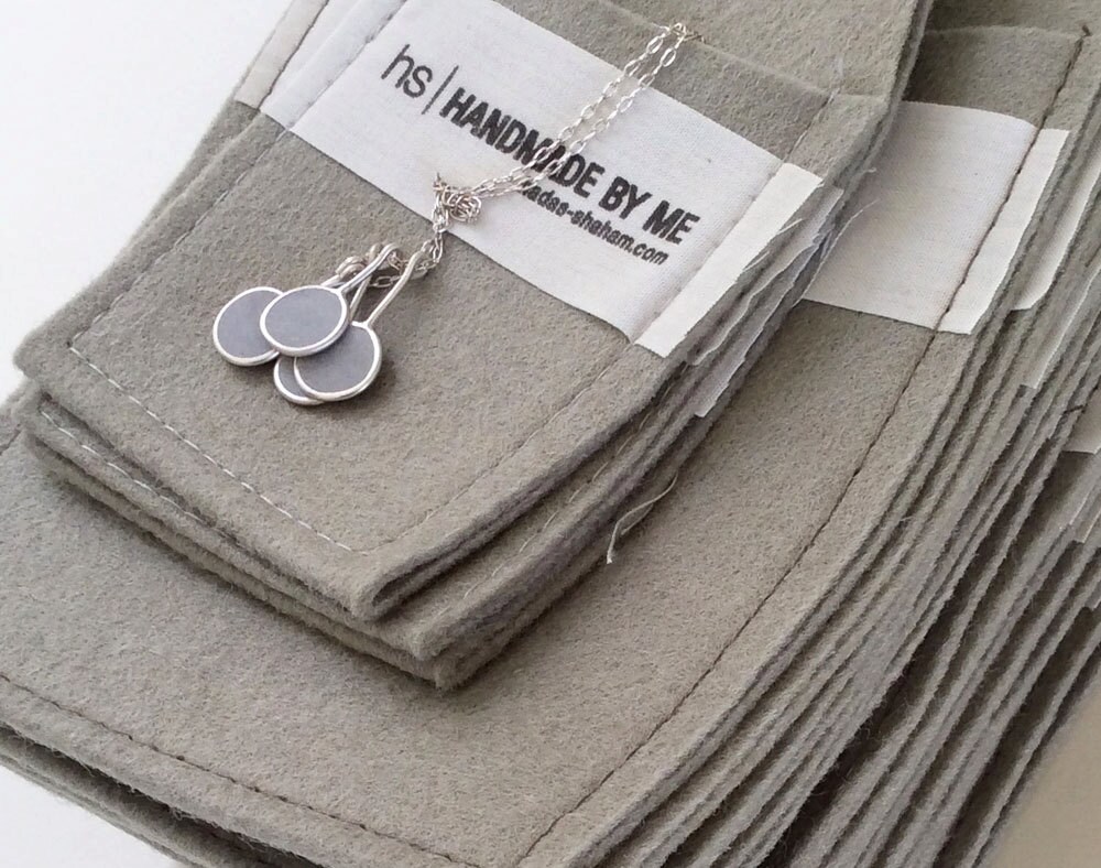 Round Concrete Necklace Long Gold Pendant Necklace Etsy