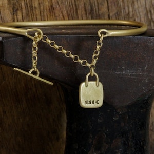 Cuff Chain Bracelet made of 14K Yellow Gold