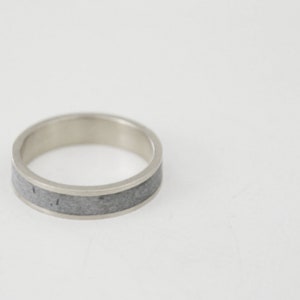 wedding band set, Couples Ring, wedding ring, unisex ring, concrete bands, Minimalist gold Ring, Contemporary ring, modern ring, unique ring image 7