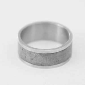 wedding band set, Couples Ring, wedding ring, unisex ring, concrete bands, Minimalist gold Ring, Contemporary ring, modern ring, unique ring Silver