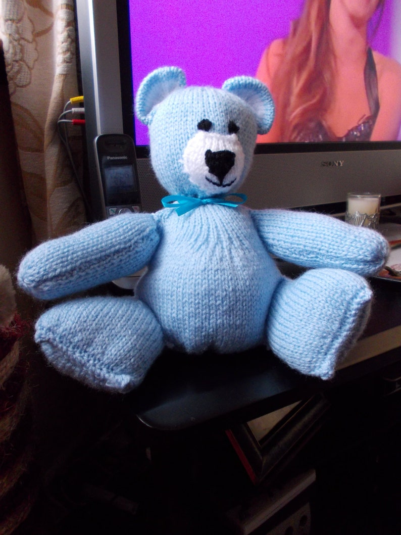 hand knitted teddy bears