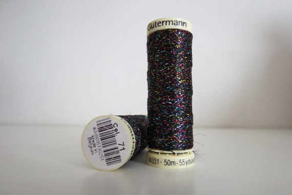 Gutterman 50m Metallic Thread x 2 Reels in Silver