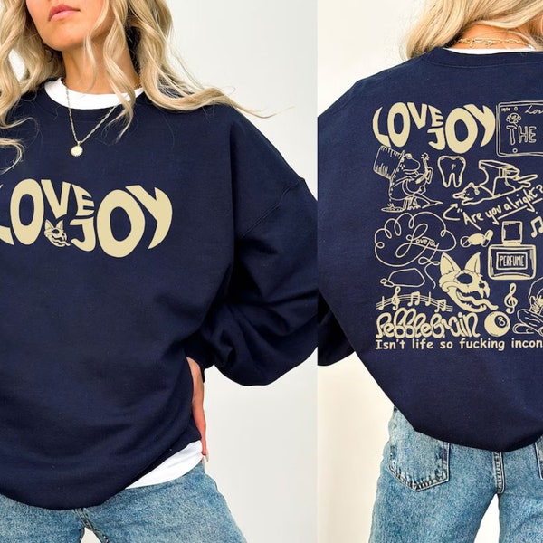Lovejoy Music Doodle Art Shirt, Vintage Lovejoy Merch, Lovejoy Tracklist Album Shirt, Retro Lovejoy Tour Shirt, Gift For Fan
