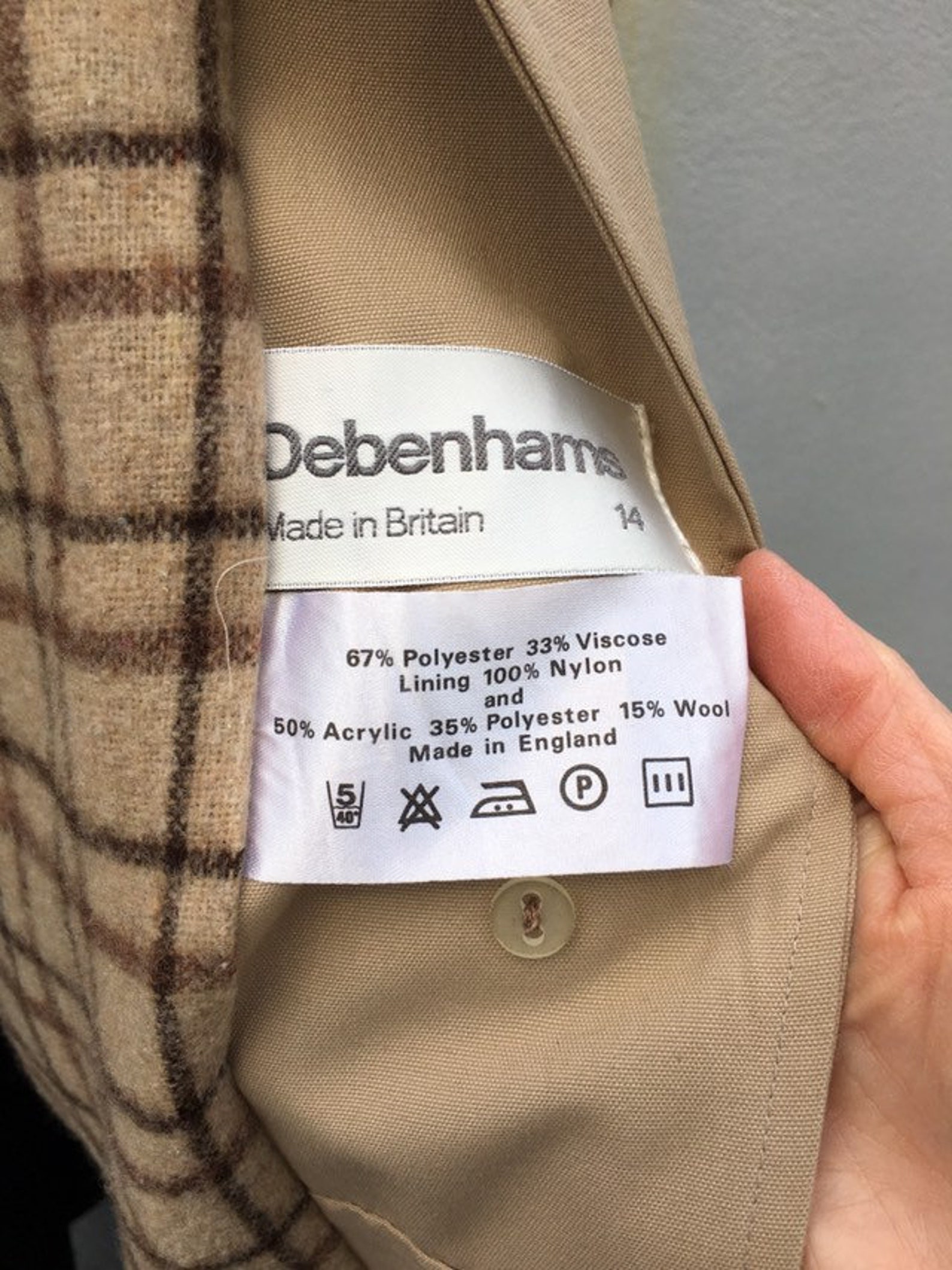 Vintage DEBENHAMS Ladies 70s Raincoat Mac / Smart Raincoat / Etsy