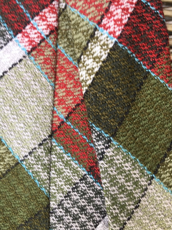 Vintage 50s 60s Duggie Tartan All Wool Checked Kl… - image 6