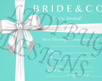 Bruids douche uitnodiging