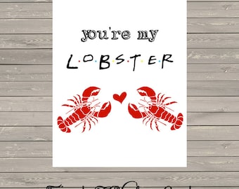 Je bent mijn kreeft kaart - *** digitale DOWNLOAD ***