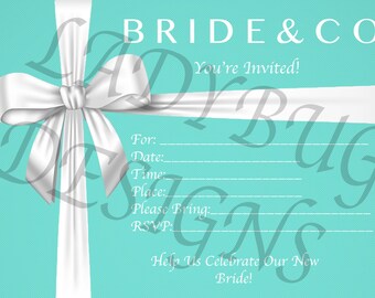 Bruids douche uitnodiging