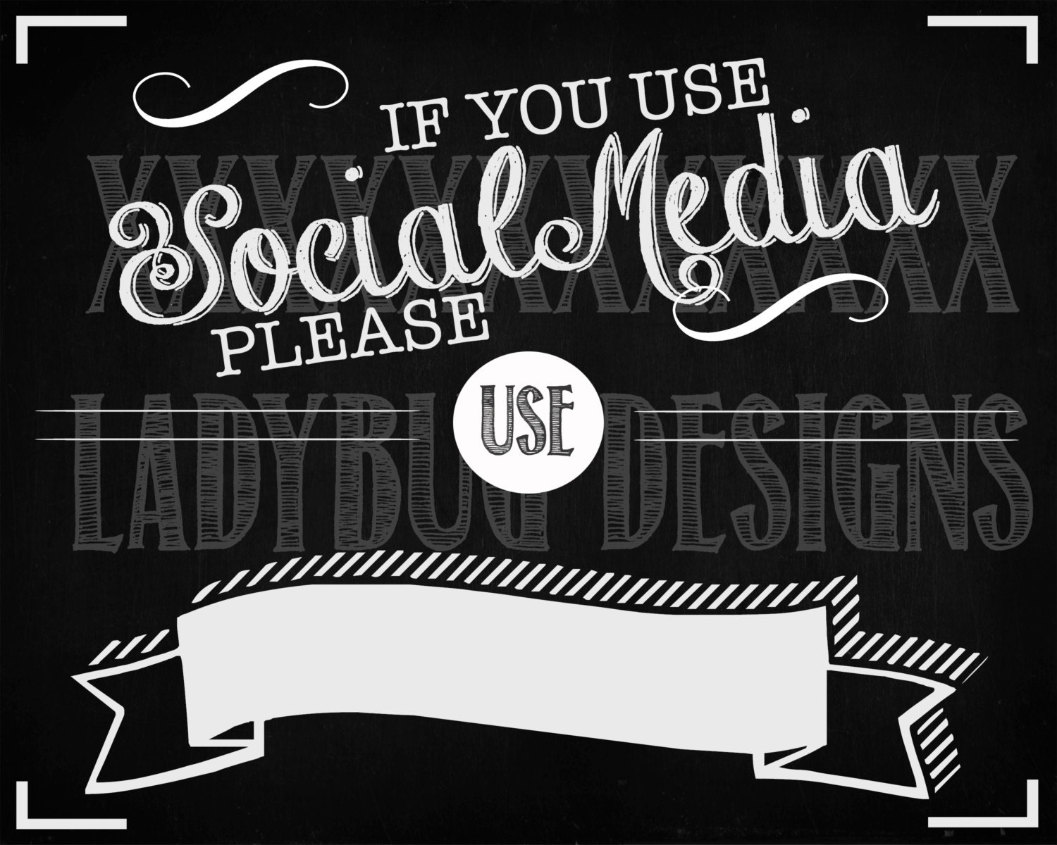 Social Media Hashtag Sign - Printable! - Etsy