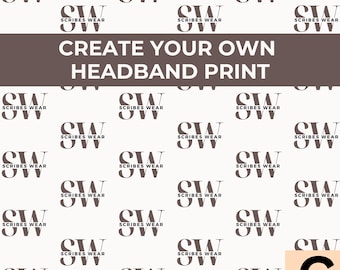 Create your own CUSTOM print Headband by Scribes Wear! Standard | Faux Knot