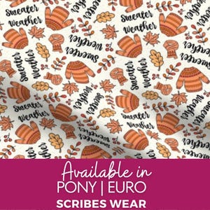 Sweater weather in Autumn | Thanksgiving l Pony| Euro scrub cap