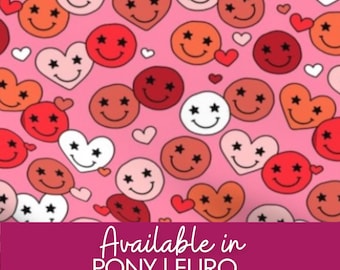 Retro hearts and smiles Valentines | OR Humor Surgical caps | Pony |Hybrid Euro Scrub cap for Surgery, Dentistry, RN, RT, Cst