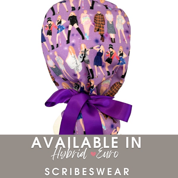 Taylor ERA in Lavender Surgical caps | Hybrid | Euro scrub cap