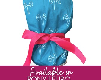 Kidney Beans Surgical caps Pony | Hybrid | Euro scrub cap