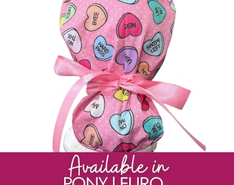 Anti Valentines Next, swipe left hard candies | OR Humor Surgical caps | Pony |Hybrid Euro Scrub cap