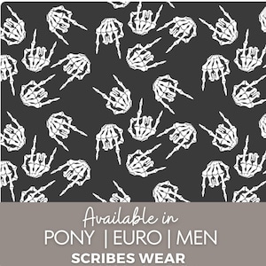 Charcoal Skeleton Hands | Skeleton Crew! Holiday Crew | OBGYN | Surgical caps | Hybrid | Euro scrub cap