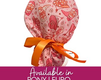 Cowgirl Roan in Pink  Surgical caps | Hybrid | Euro scrub cap